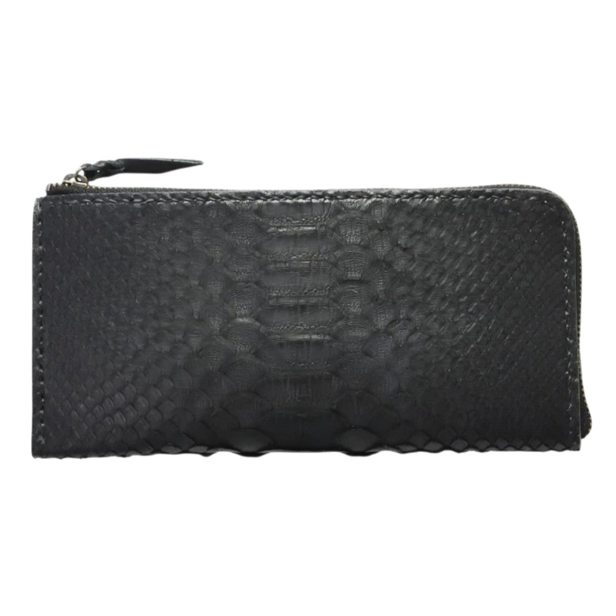 サムライクラフト Lファスナー ロングウォレット ダイヤモンドパイソン バックカット マット加工