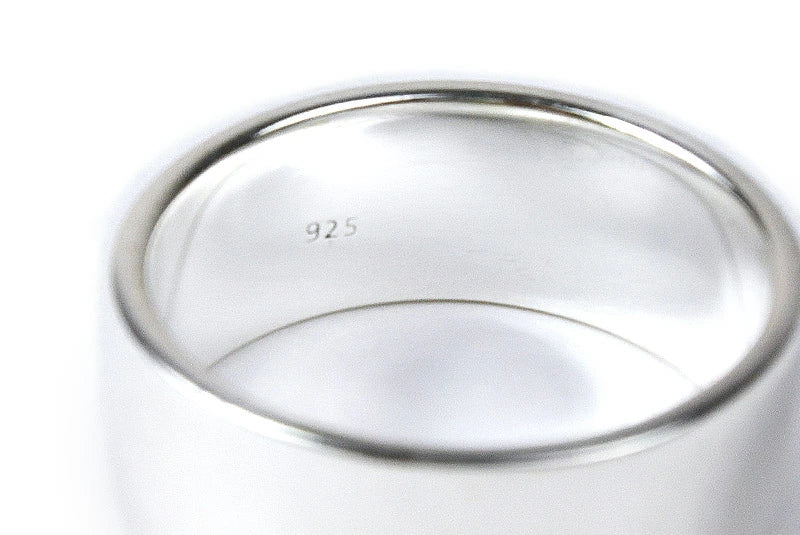 シルバー 925 平打ち プレーンリング 9mm リング