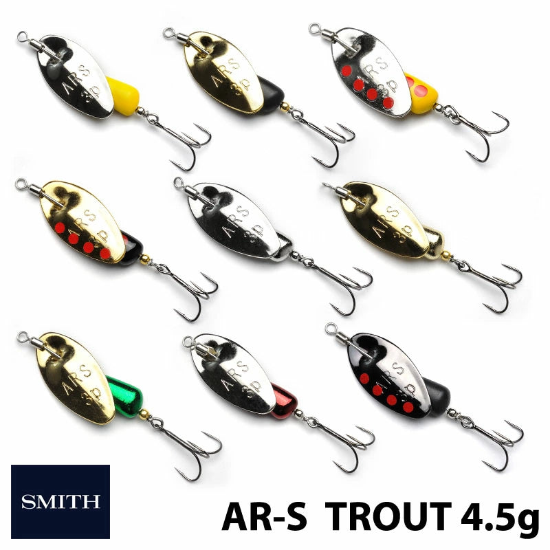 【新品未使用】SMITHスミスAR-Sスピナー4.5gトラウトモデル12個セット SMITH スミス AR-S トラウトモデル 4.5g #01~#8,#11 – SamuraiCraft