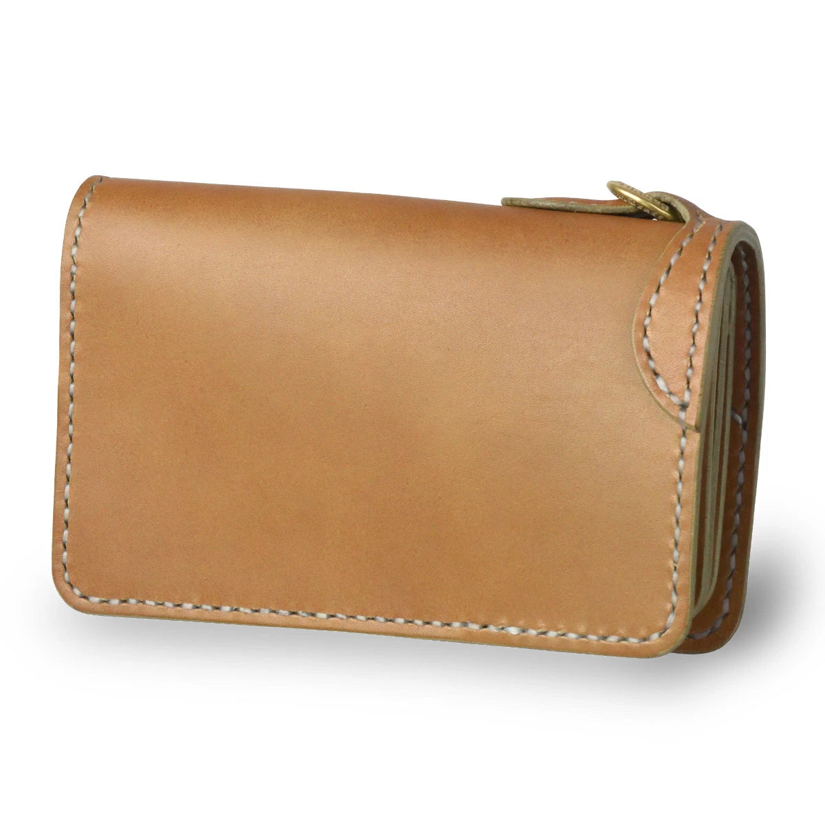 サムライクラフト ミドルウォレット B-10 フラップレス リングあり オイルレザー サドルレザー