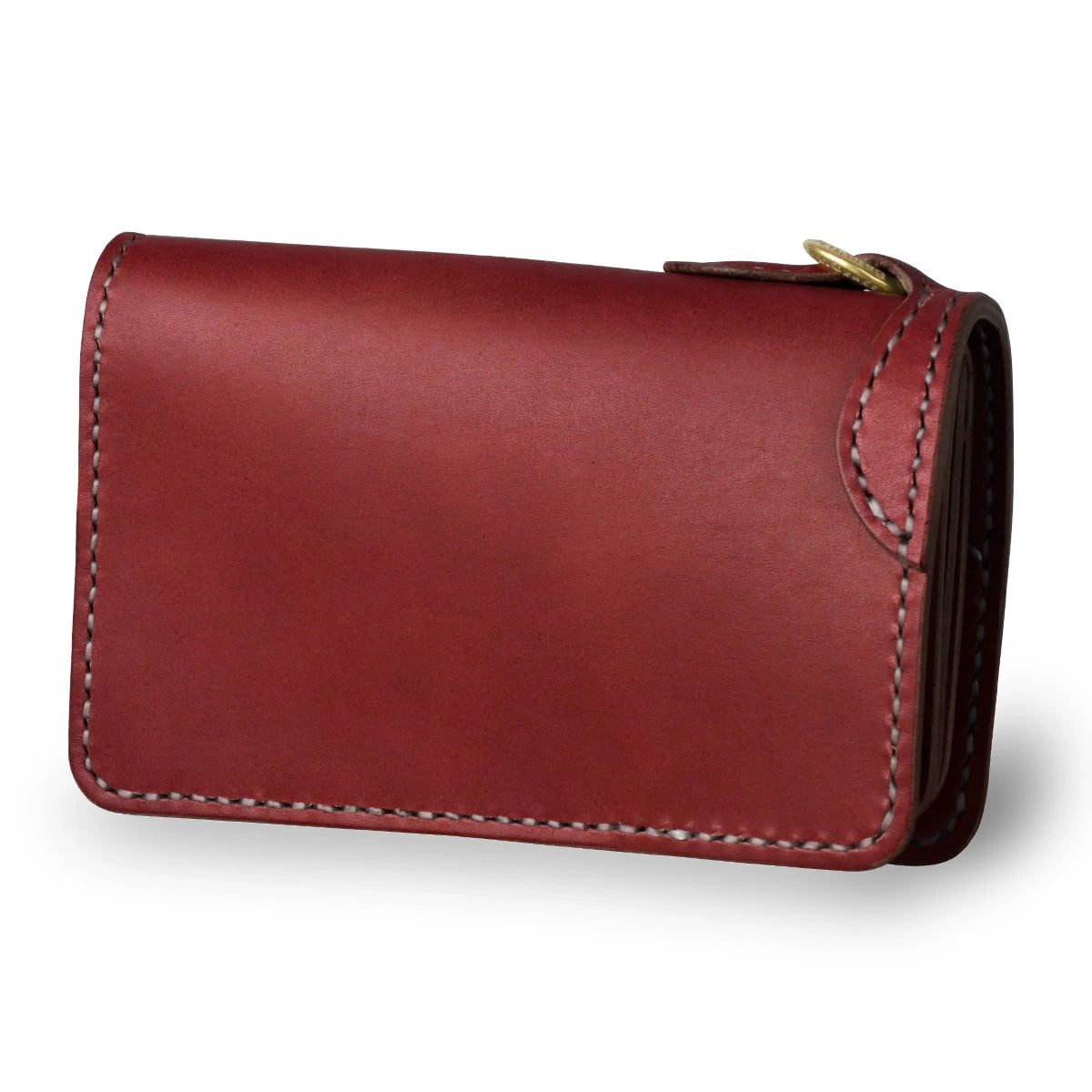 サムライクラフト ミドルウォレット B-10 フラップレス リングあり オイルレザー サドルレザー