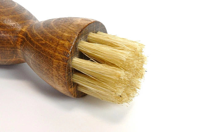ジャーマンブラシ8 豚毛 白 靴用ブラシ