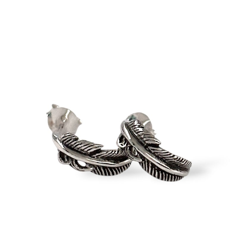 スタッドピアス シルバー925 フェザー (S) シルバーピアス E-1268