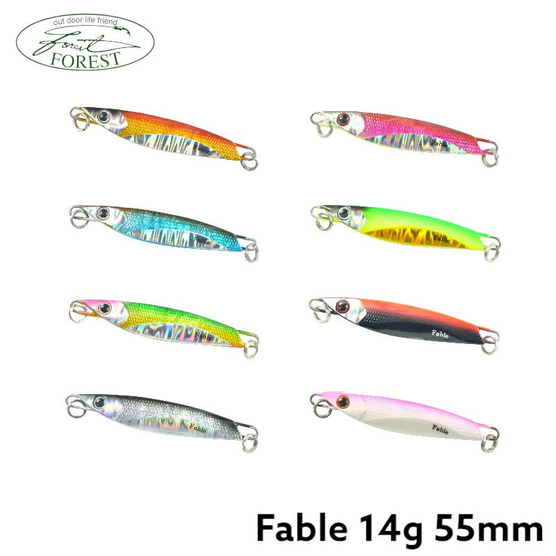 フォレスト Fable ファブル 14g 55mm トラウト専用ジグ 非対称デザイン