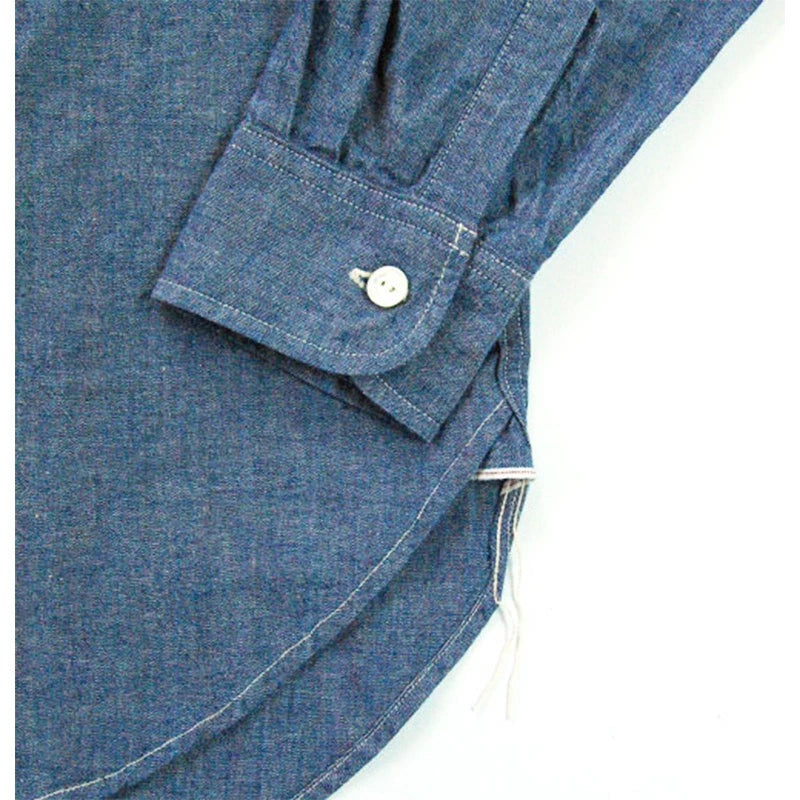 FOB FACTORY エフオービーファクトリー F3428 バンドカラーシャツ