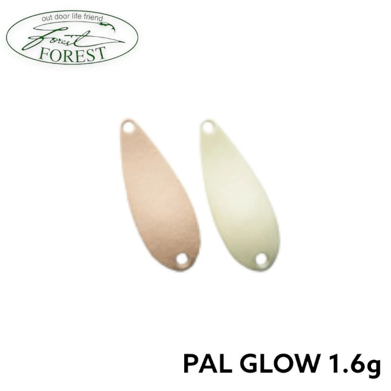 FOREST フォレスト ＰＡＬ パル１.６ｇスプーン５０個セット フォレスト PAL パル 1.6g GLOW ルアー スプーン エリア フィッシング