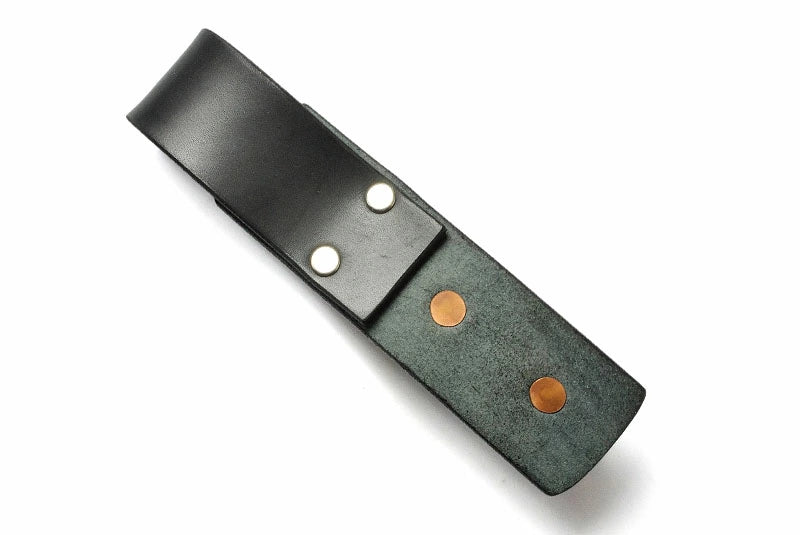 サムライクラフト ベアーベル 南部熊鈴 ループ式 ベルトループ 厚革ヌメ ブラック