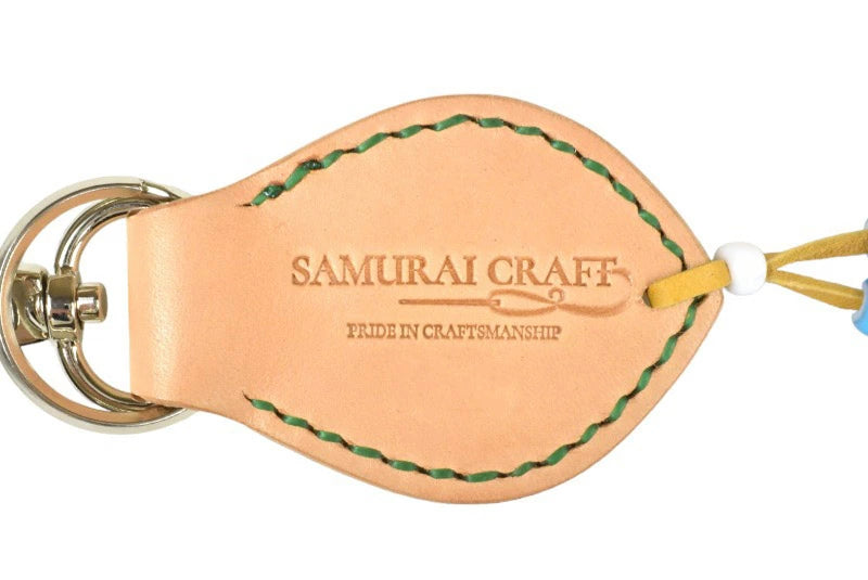 サムライクラフト レザーキーリング キーホルダー ココペリ カービング