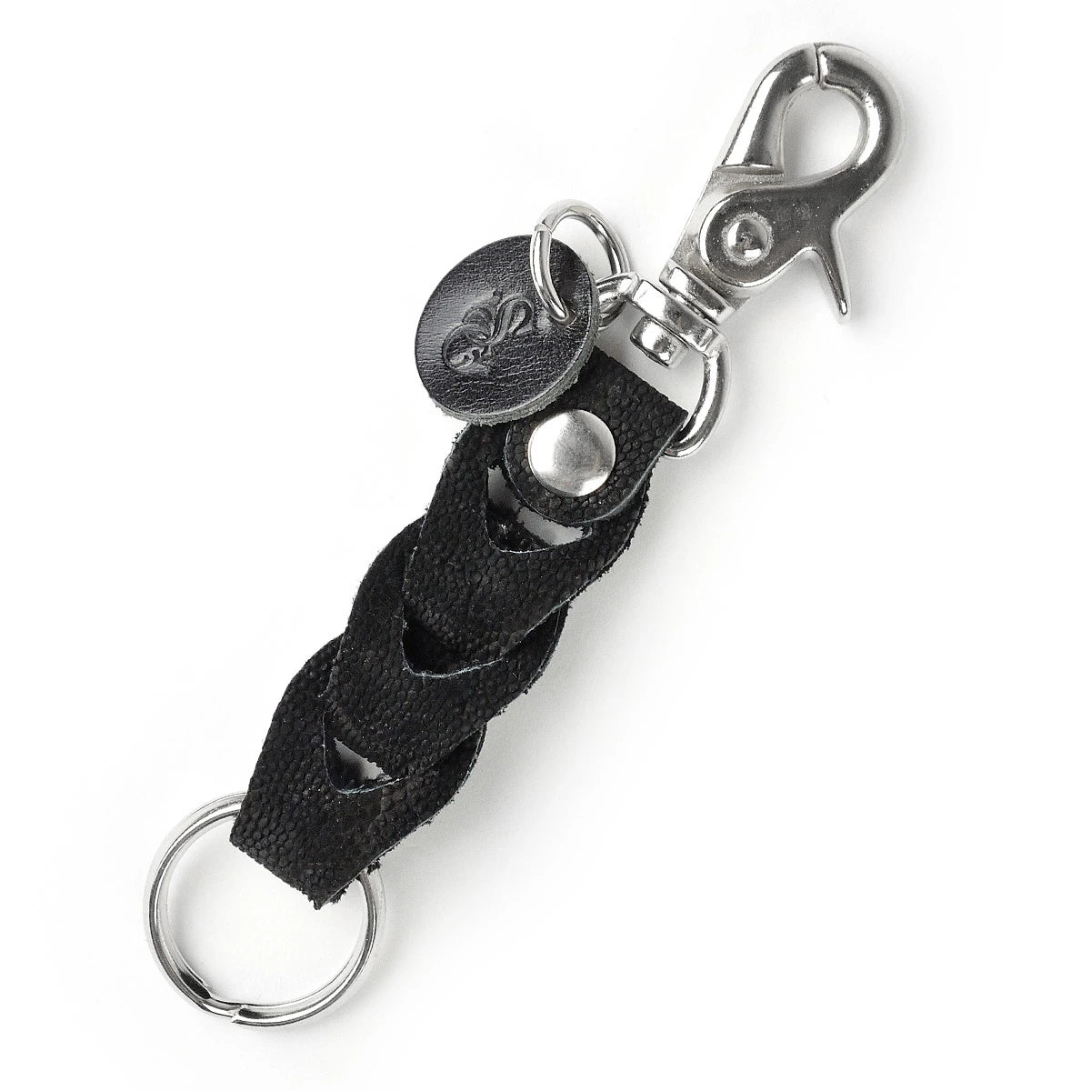 サムライクラフト レザーチェーンキーリング キーホルダー エレファントスキン