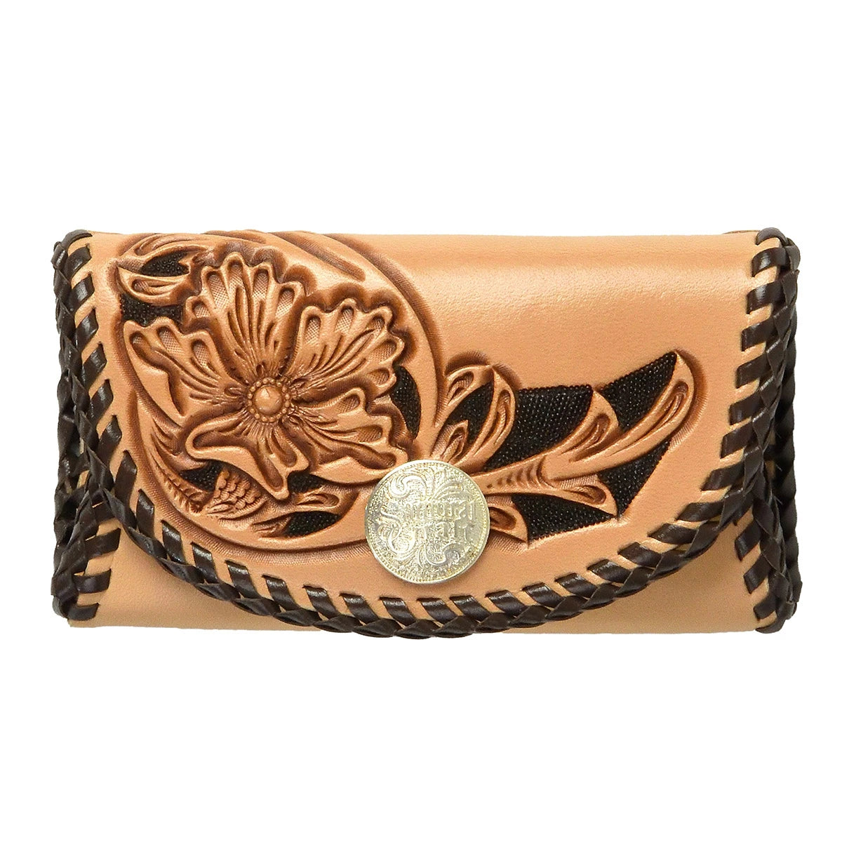 サムライクラフト ボックスコインケース L-2A ボックスタイプ Mサイズ シェリダンスタイルカービング ダブルステッチ