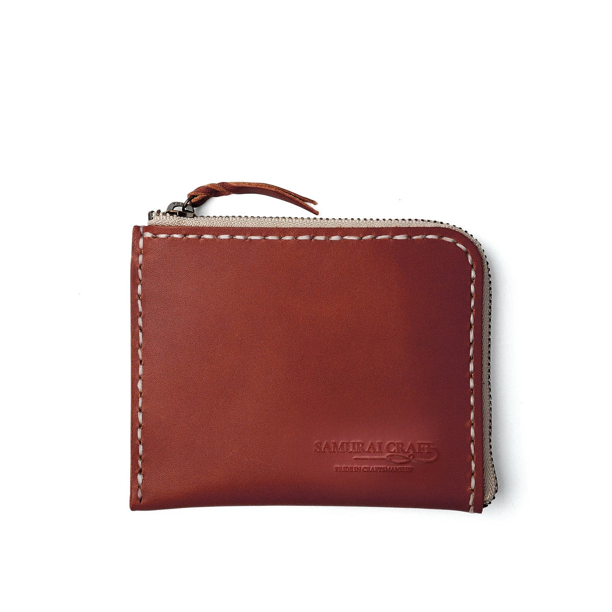 サムライクラフト Lファスナー ハーフウォレット サドルレザー オイルレザー