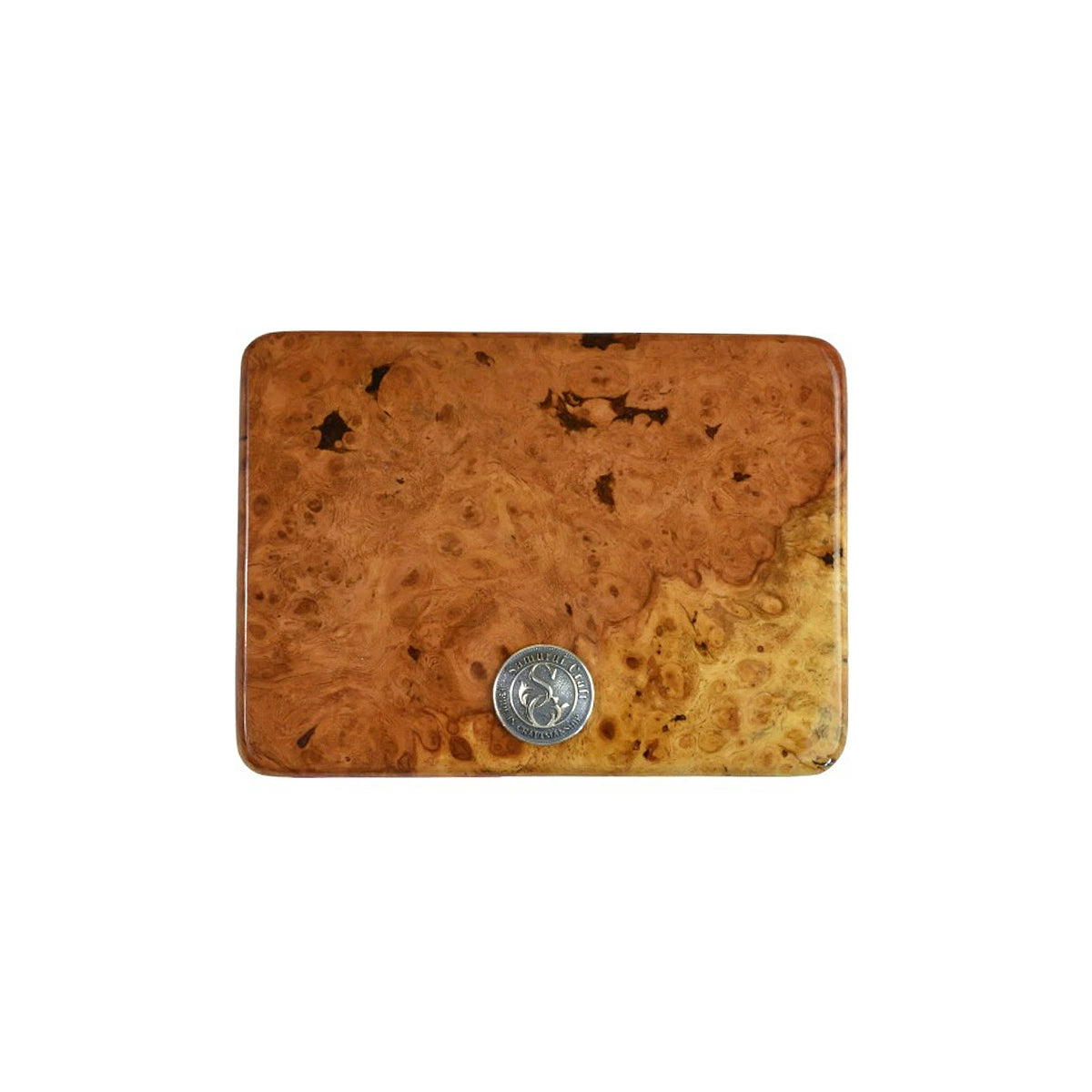 花梨ルアーケース 4ポケット コンチョツ付き 花梨瘤 木製 高級 サムライクラフト オリジナル