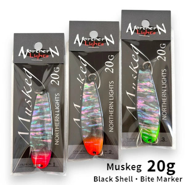 NORTHERN LIGHTS ノーザンライツ マスケグ 20g ブラックシェル バイト NORTHERN LIGHTS ノーザンライツ マスケグ 20g ブラックシェル バイト