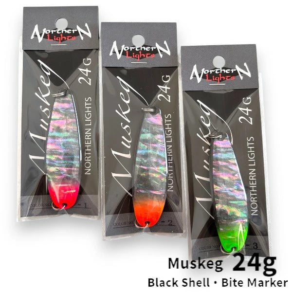 NORTHERN LIGHTS ノーザンライツ マスケグ 24g ブラックシェル バイト NORTHERN LIGHTS ノーザンライツ マスケグ 24g ブラックシェル バイト