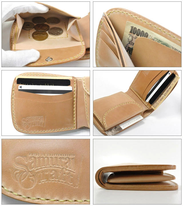 サムライクラフト ハーフウォレット N-1 コードバン ナチュラル