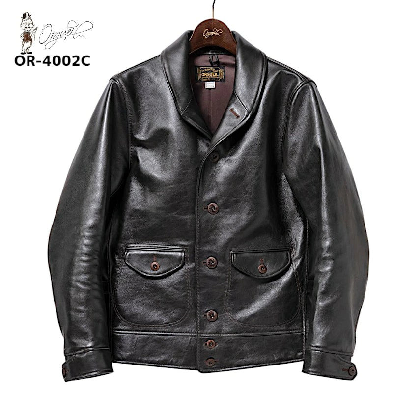 オルゲイユ OR-4002C コサック ジャケット レザー ジャケット ステア
