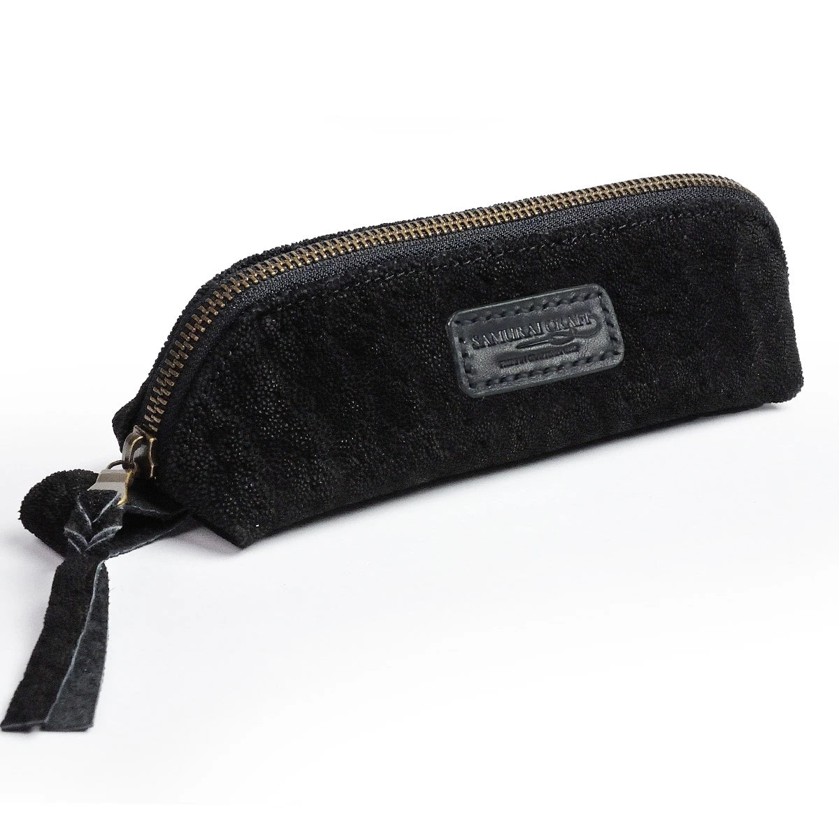 サムライクラフト ペンケース 筆入れ ファスナータイプ 山型 エレファントスキン