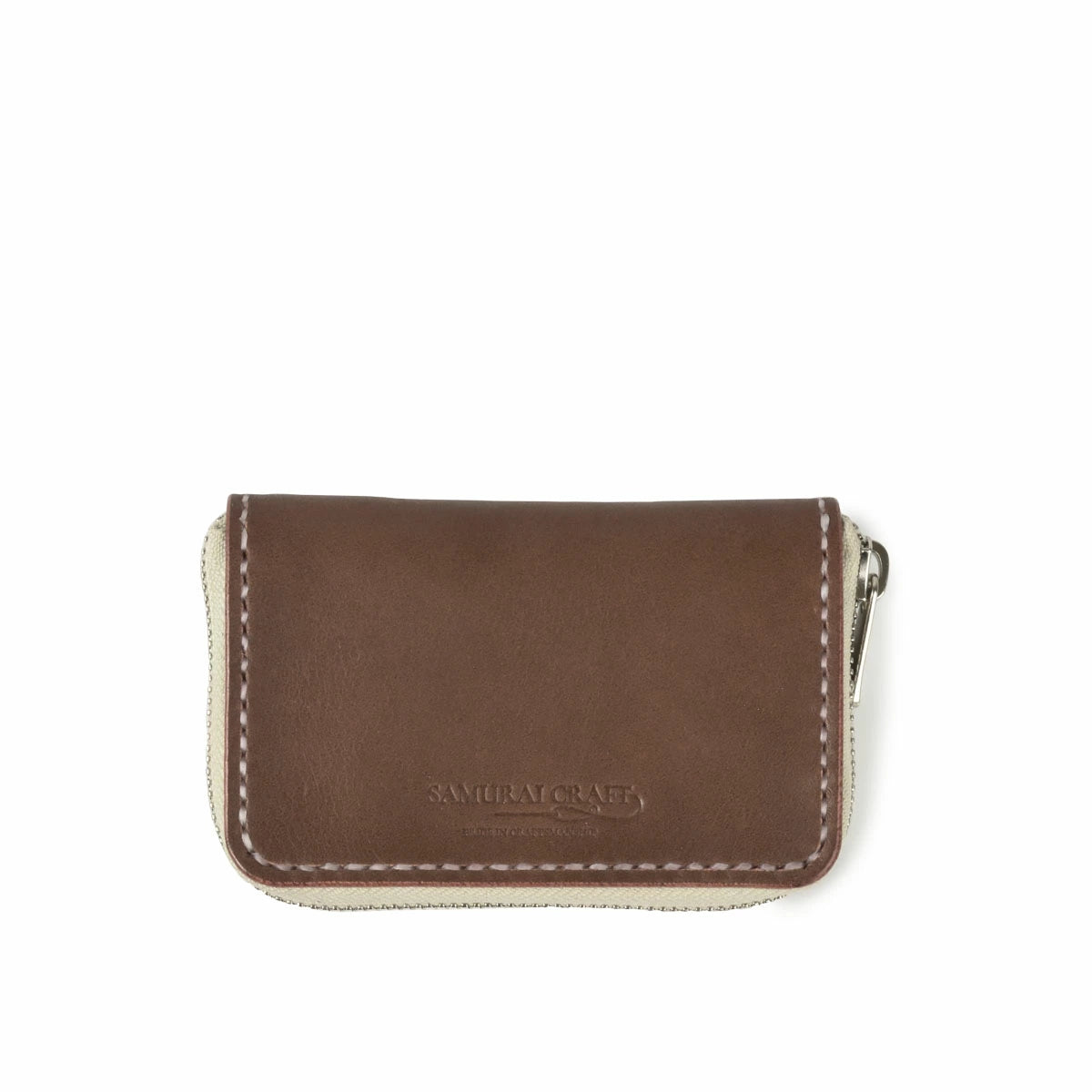 サムライクラフト ラウンドファスナーミニウォレット タイプ5 サドルレザー オイルレザー