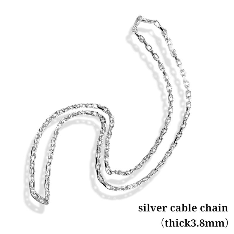 太Silverネックレスチェーン 太い ネックレス メンズ シルバー925 ホピ チェーン 50cm 4.2mm