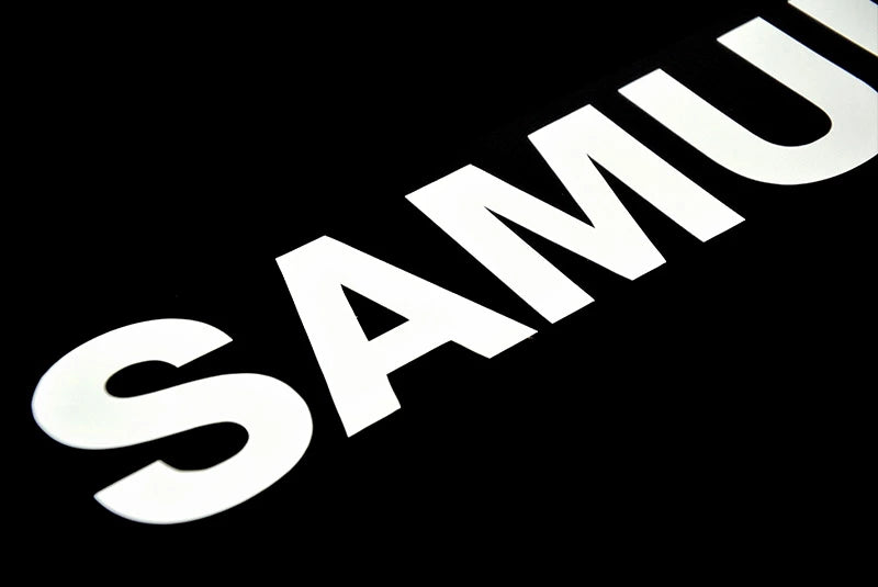 サムライクラフト カッティング ステッカー ロゴ ホワイト