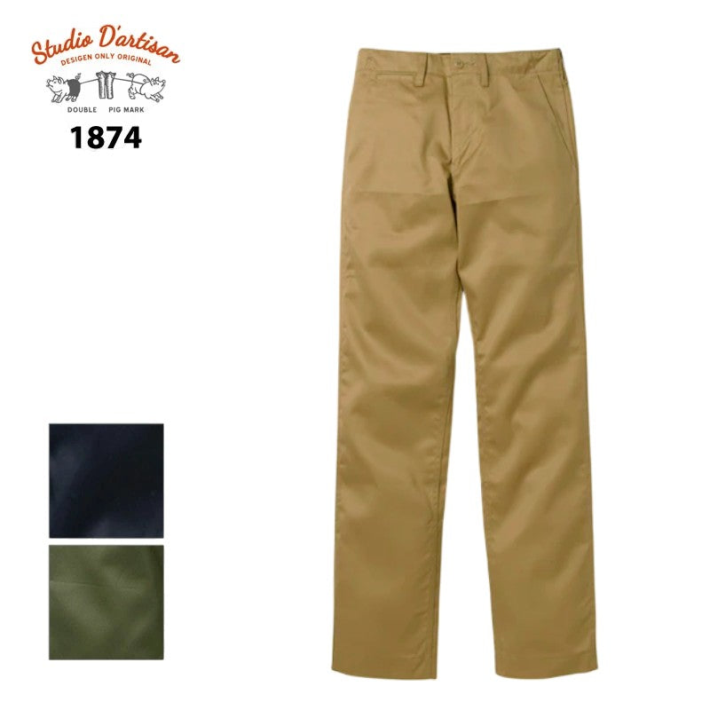 ステュディオダルチザン 1874 チノトラウザーズ チノパン ノン