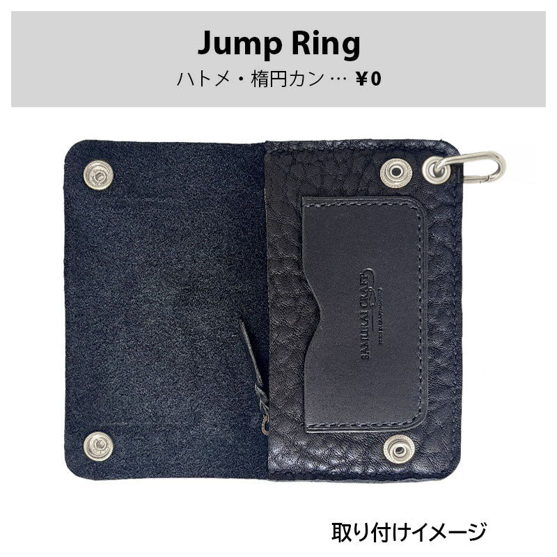 サムライクラフト ミドルサイズ トラッカーウォレット アメリカンバイソン (ニッケル) - Limited Edition -
