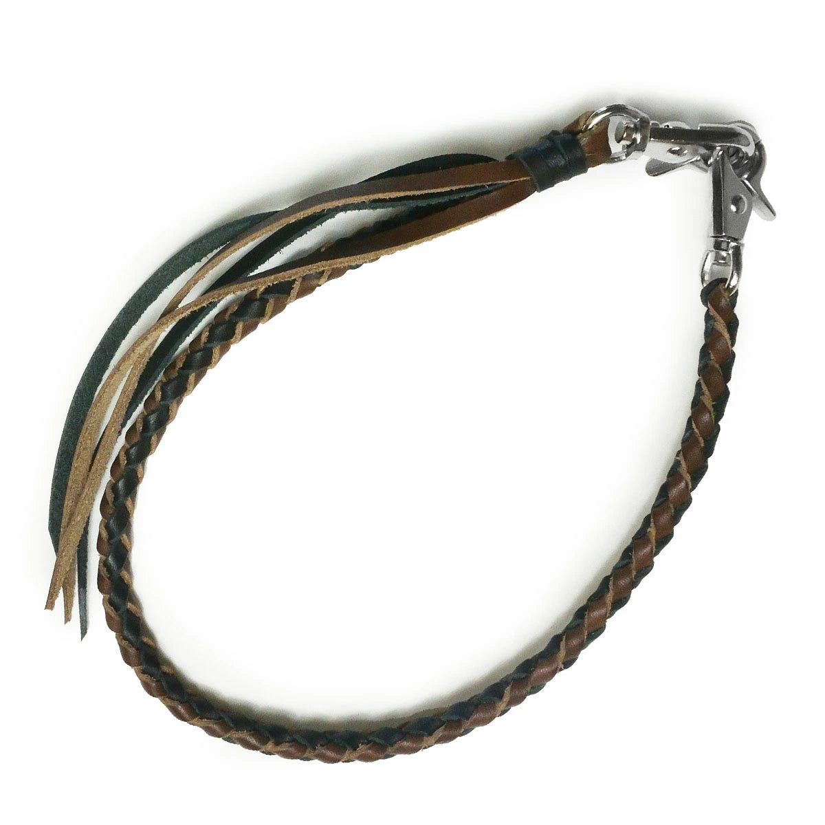 サムライクラフト ウォレットチェーン ダイヤ編み 4本編み サドルレザー オイルレザー