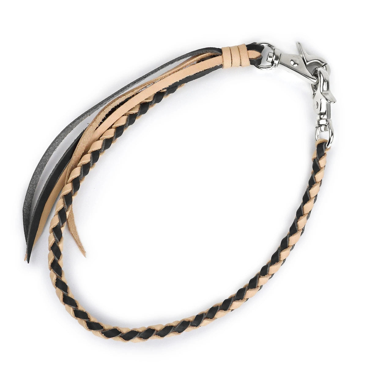 サムライクラフト ウォレットチェーン ダイヤ編み 4本編み サドルレザー オイルレザー