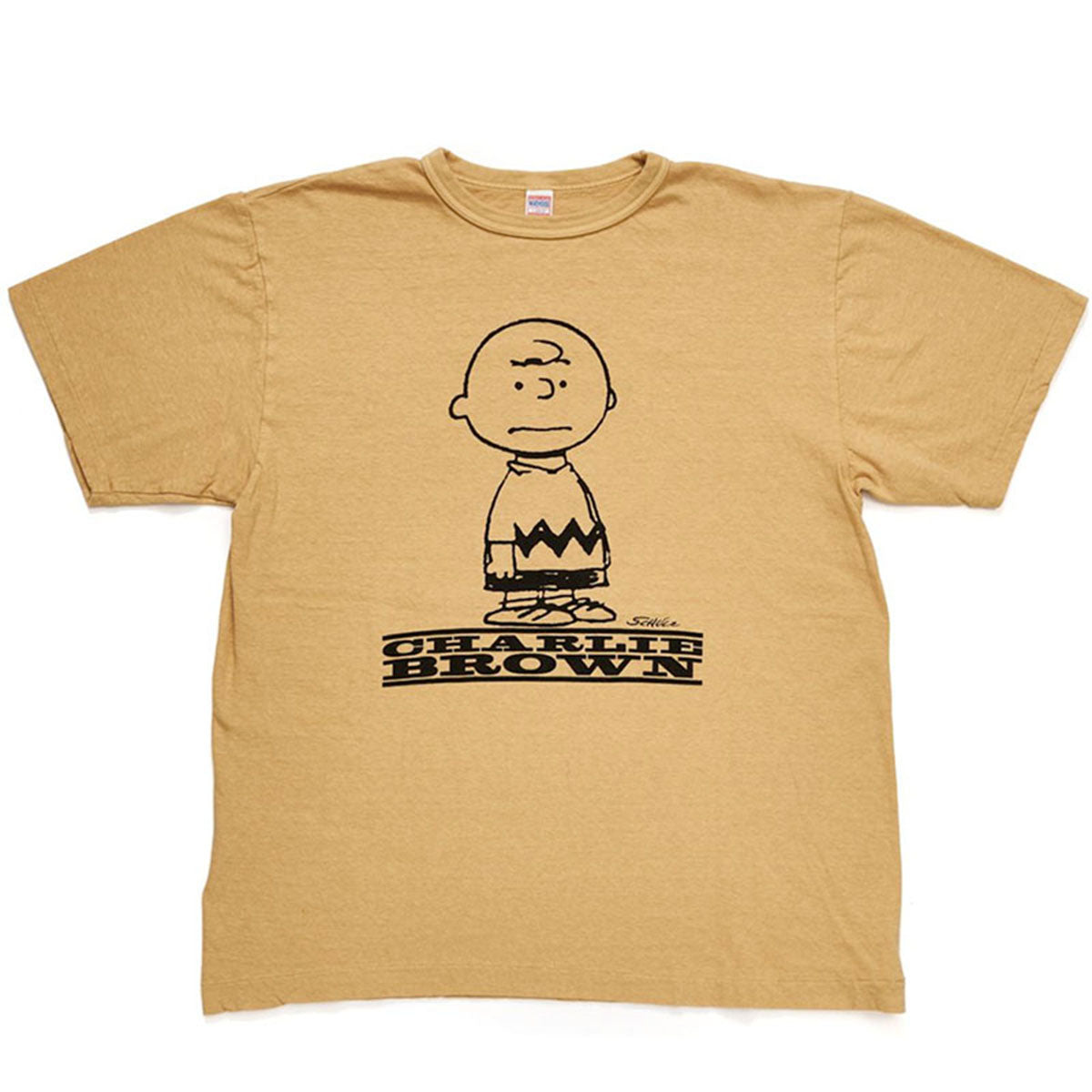 WAREHOUSE ウエアハウス PEANUTS YP126S-2 「CHARLIE 」半袖 スヌーピー プリント Tシャツ