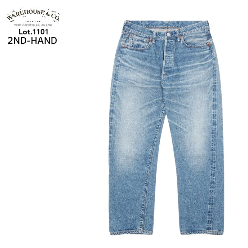 WAREHOUSE ウエアハウス Lot 2ND-HAND 1101 (USED WASH) UW（淡