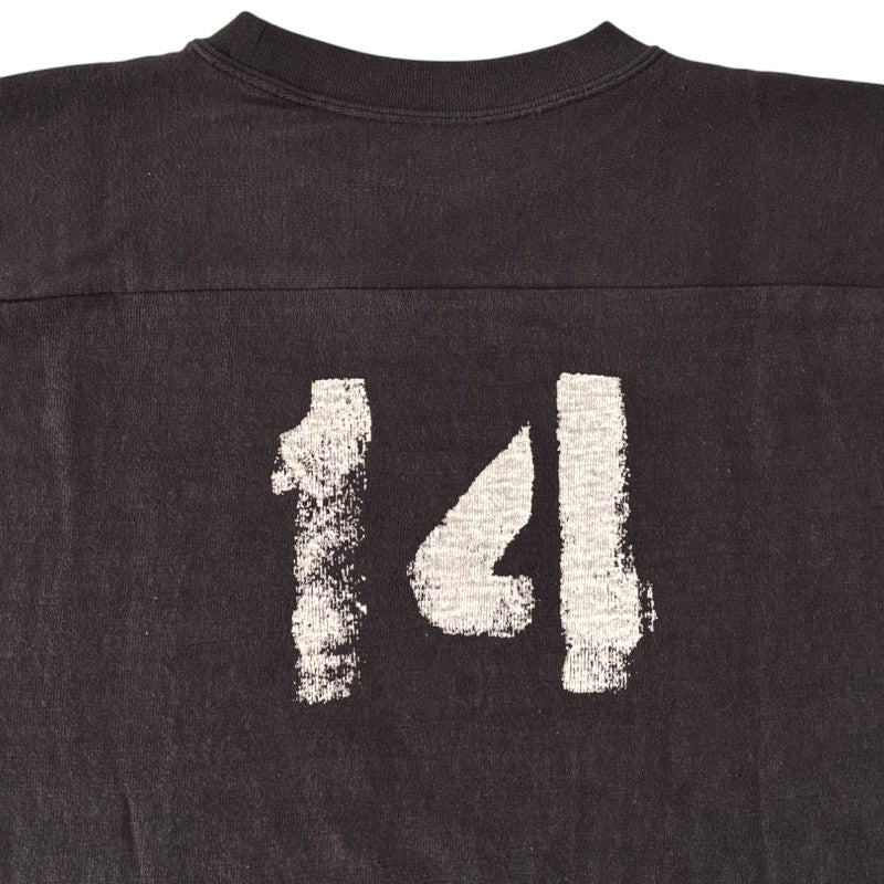 WAREHOUSE Lot 4063 GONZAGA HI 7分袖 フットボール Tシャツ 七分袖 スミクロ(ブラック)日本製