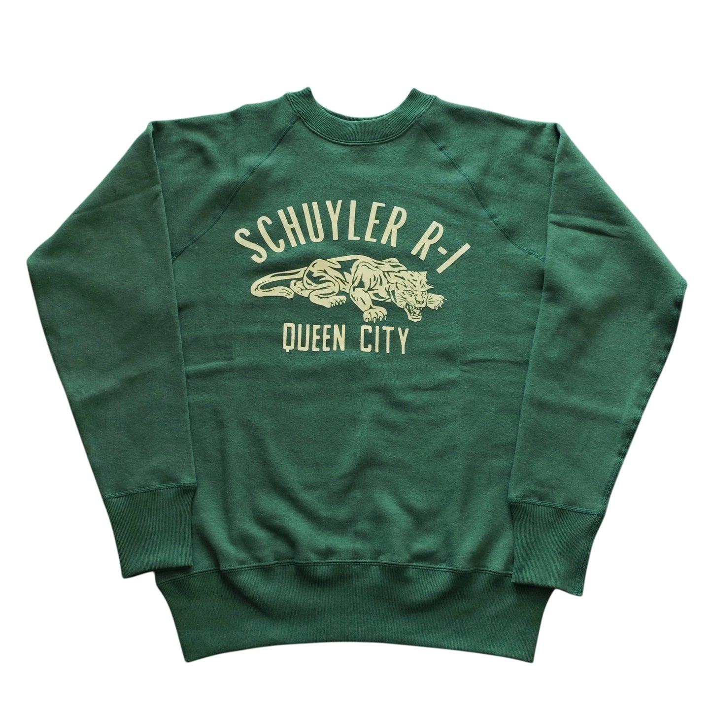 ウエアハウス Lot 409 SCHUYLER フロッキー プリント カレッジ スウェット トレーナー 裏起毛 長袖 アメカジ