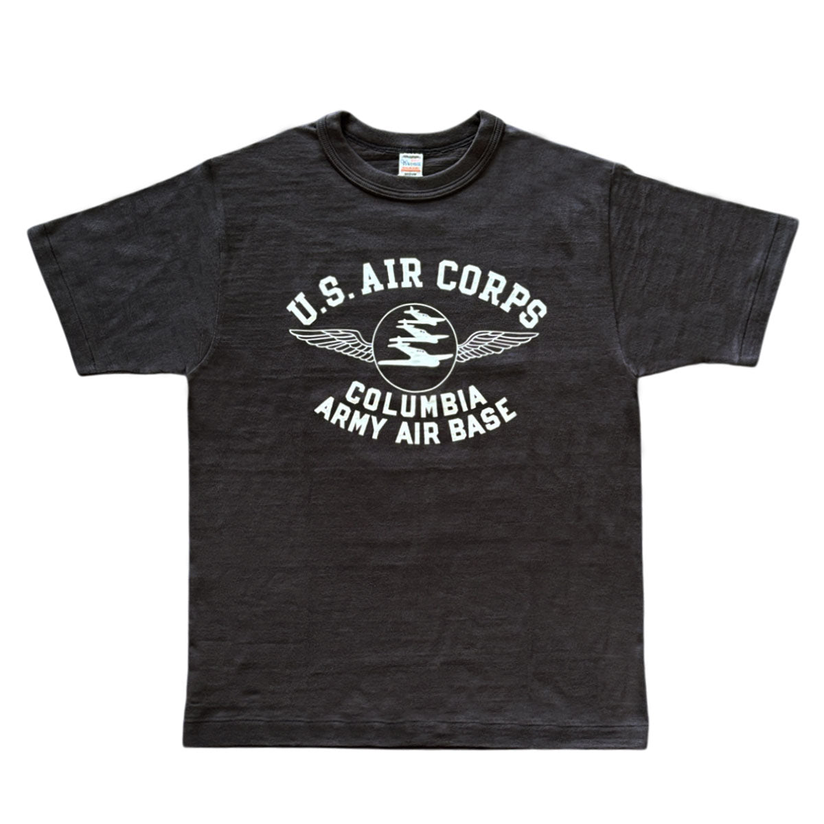 ウエアハウス Lot 4601 COLUMBIA ARMY AIR BASE 半袖 プリント Tシャツ