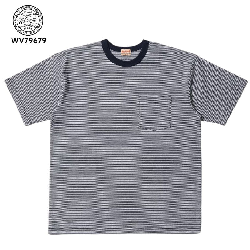 WHITESVILLE ホワイツビル WV79679 30/2 FINE-LINED BORDER T-SHIRT