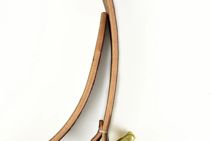 サムライクラフト BL-1 レザーベルト タイプ1 ベンズレザー シェリダンスタイルカービング×バスケットウィーブスタンピング ブラウン