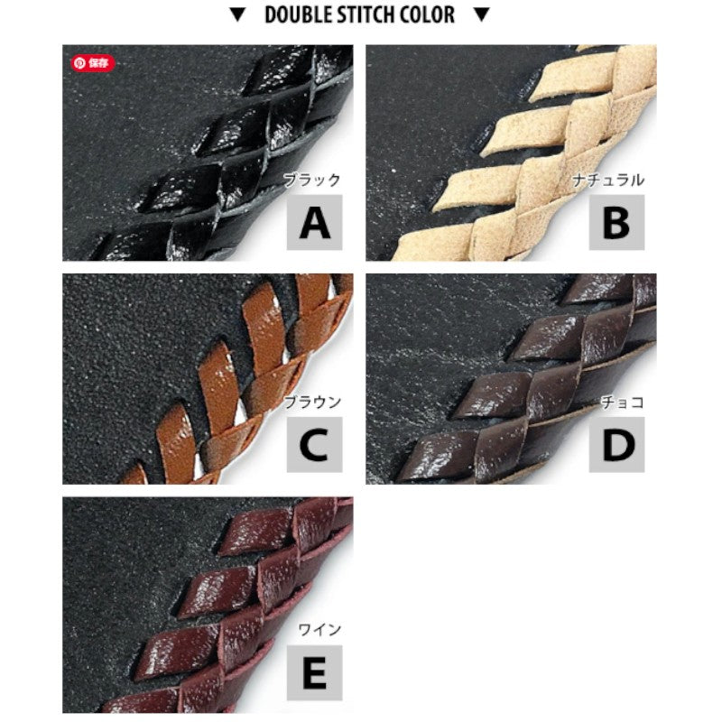 サムライクラフト ロングウォレット A-1 フラップレス オイルレザー ブラック ダブルステッチ