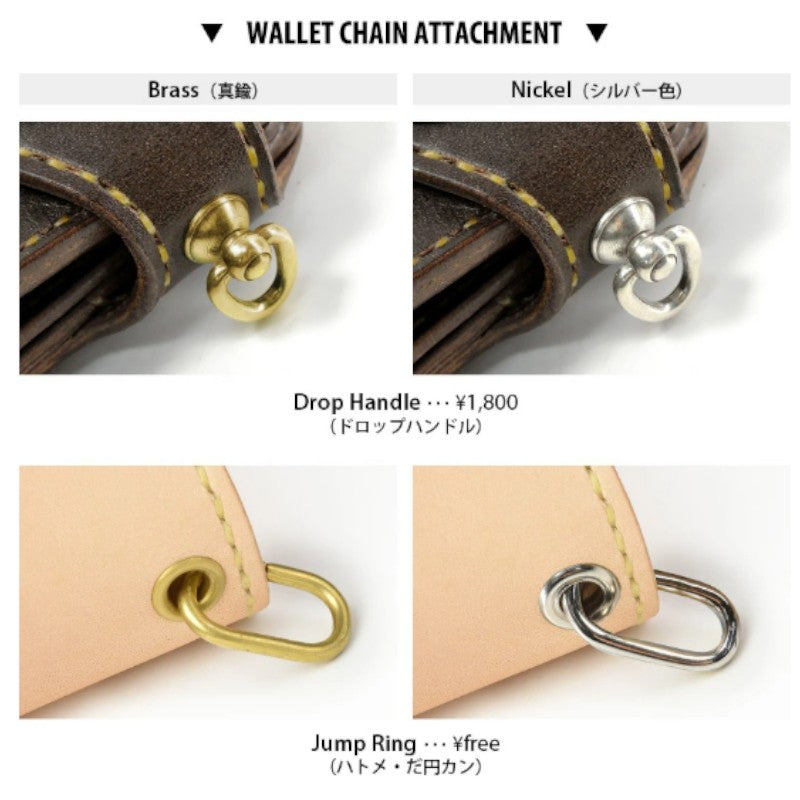 サムライクラフト スリムロングウォレット A-2 フラップレス ダブルステッチ サドルレザー オイルレザー