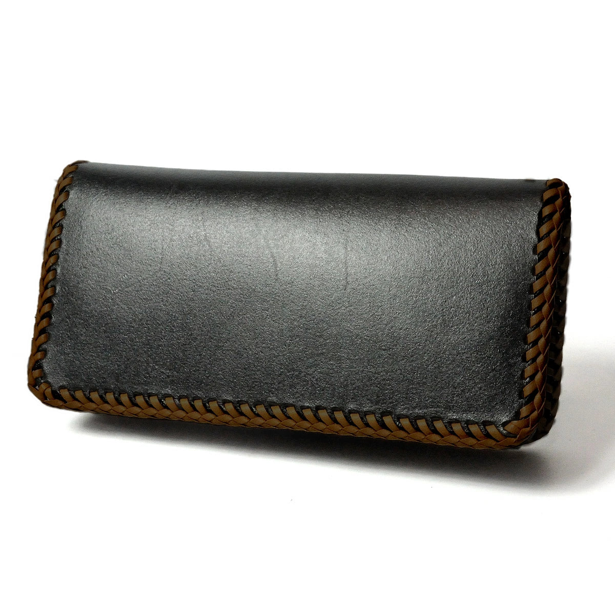 サムライクラフト ロングウォレット A-1 フラップレス オイルレザー ブラック ダブルステッチ