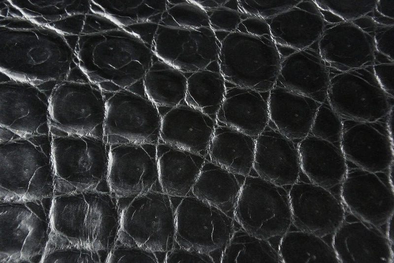 サムライクラフト ロングウォレット A-1 フラップレス 補強あり ブラックサドルレザー クロコダイル インレイ