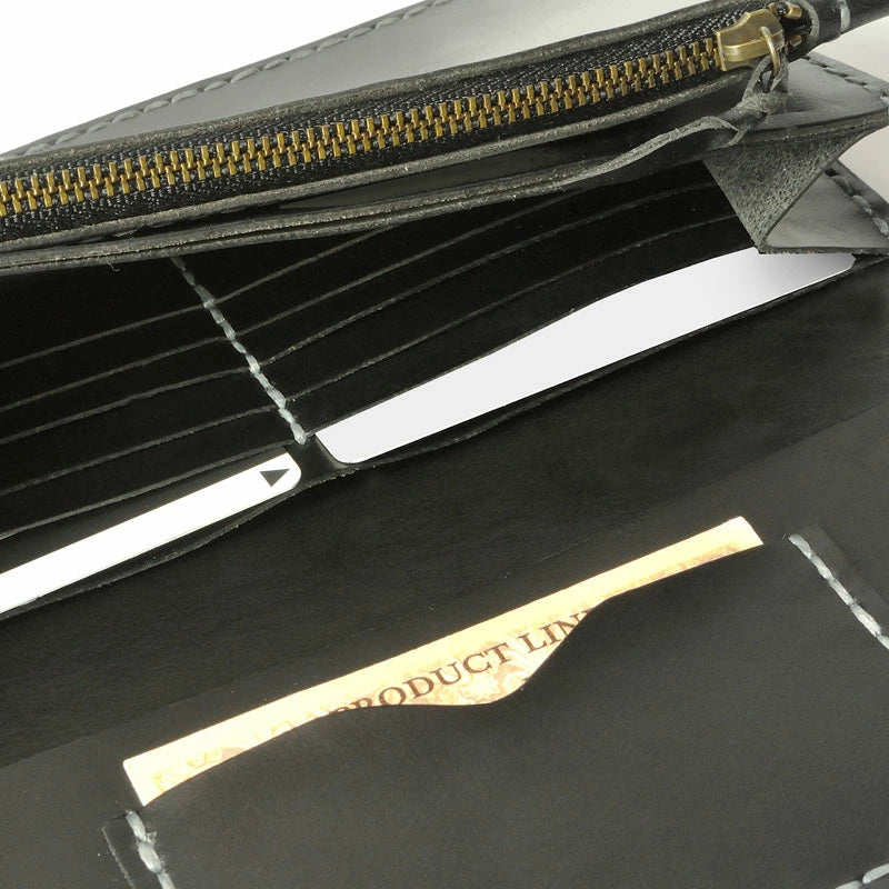 サムライクラフト ロングウォレット A-1 フラップレス クロムエクセルレザー