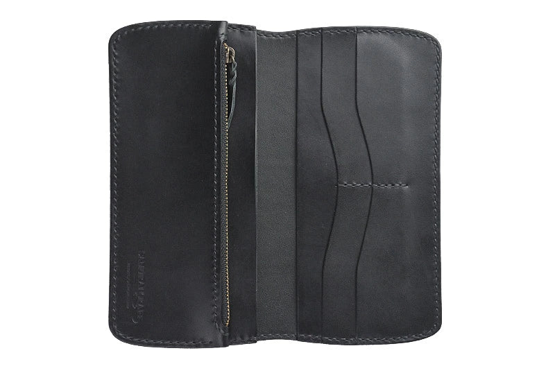 サムライクラフト スリムロングウォレット A-2 フラップレス サドルレザー オイルレザー