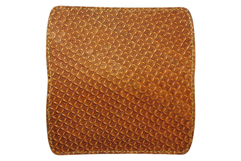 サムライクラフト スリムロングウォレット A-2 フラップレス カスタムモデル バスケットウィーブスタンピング ジオメトリック ハーマンオーク ツーリングレザー サドルレザー