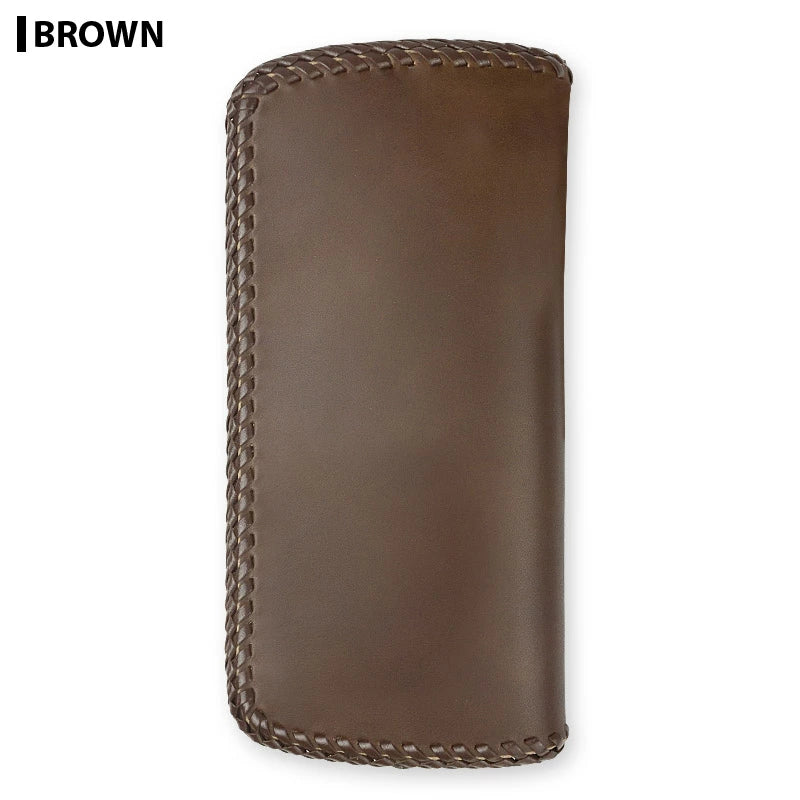 サムライクラフト スリムロングウォレット A-2 フラップレス ダブルステッチ サドルレザー オイルレザー