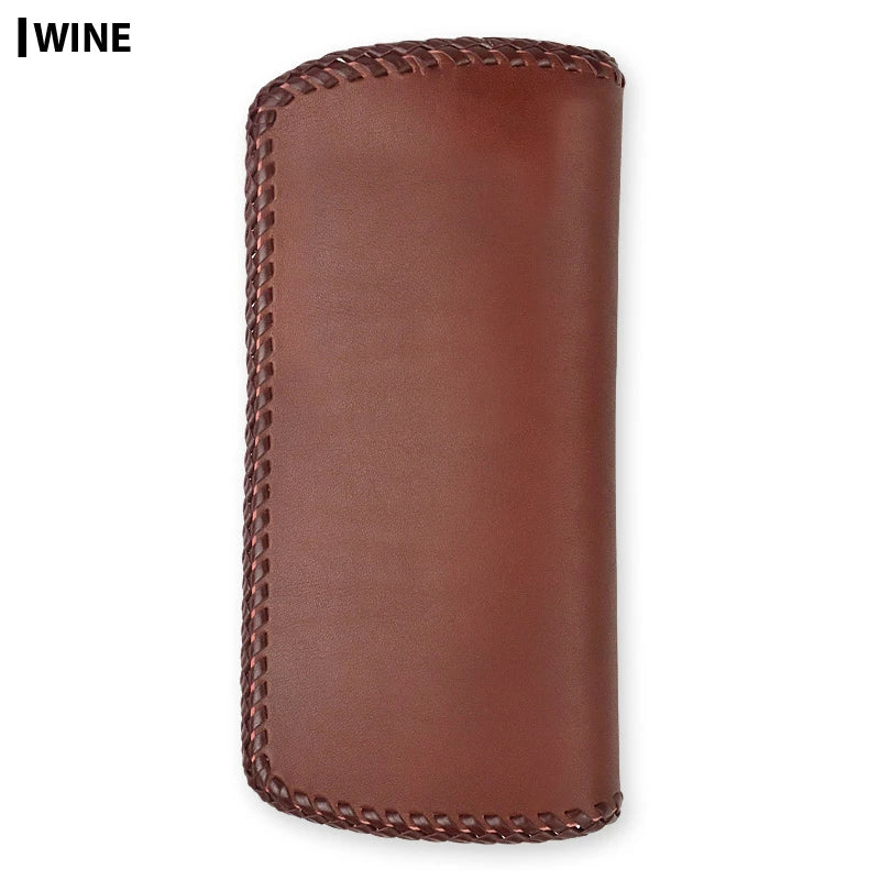 サムライクラフト スリムロングウォレット A-2 フラップレス ダブルステッチ サドルレザー オイルレザー