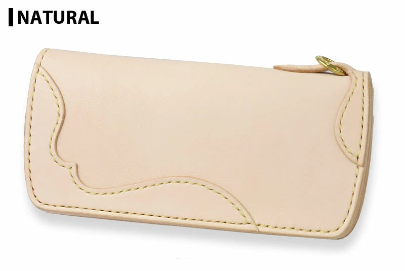 サムライクラフト スリムロングウォレット A-2 フラップレス オーバーレイ 補強あり サドルレザー オイルレザー