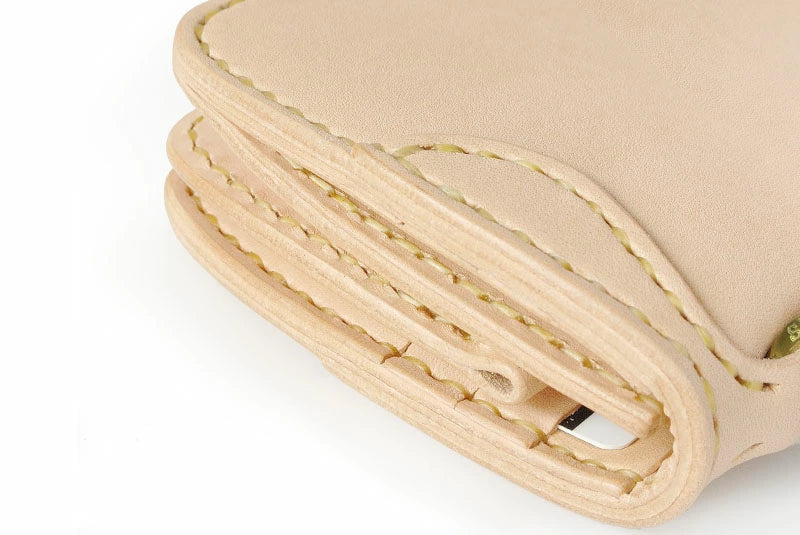 サムライクラフト スリムロングウォレット A-2 フラップレス オーバーレイ 補強あり サドルレザー オイルレザー