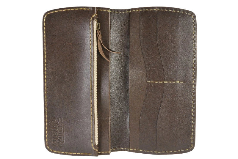 サムライクラフト スリムロングウォレット A-2 フラップレス オイルレザー スティングレイ インレイ