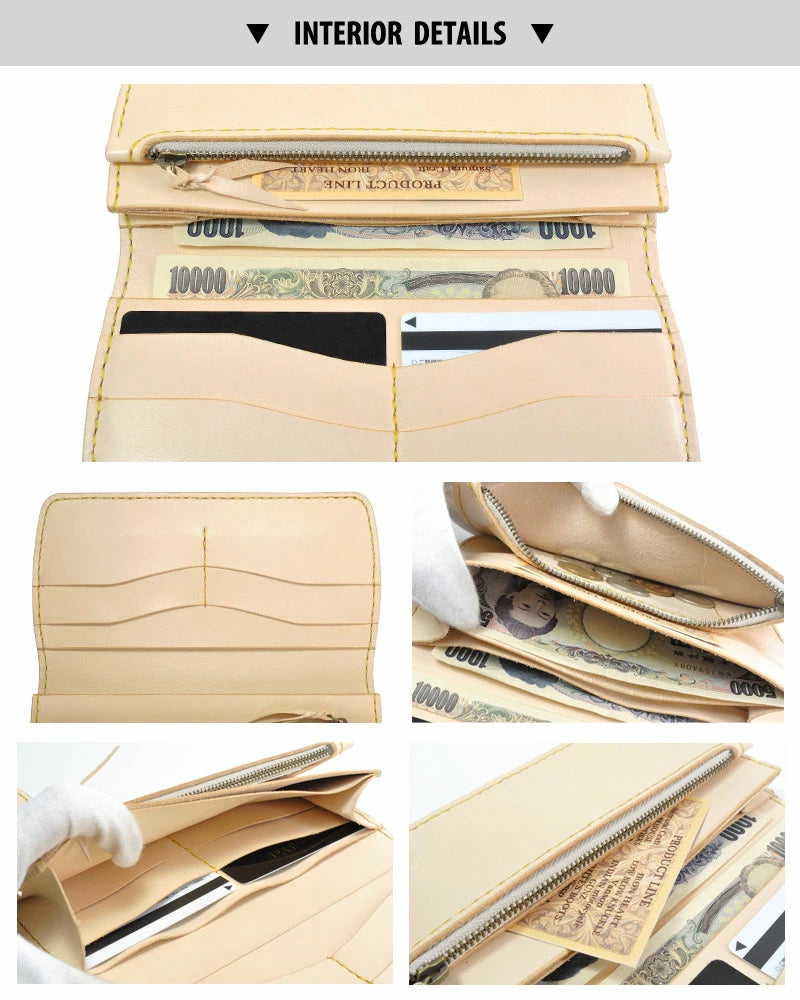 サムライクラフト スリムロングウォレット A-2 フラップレス オイルレザー スティングレイ インレイ