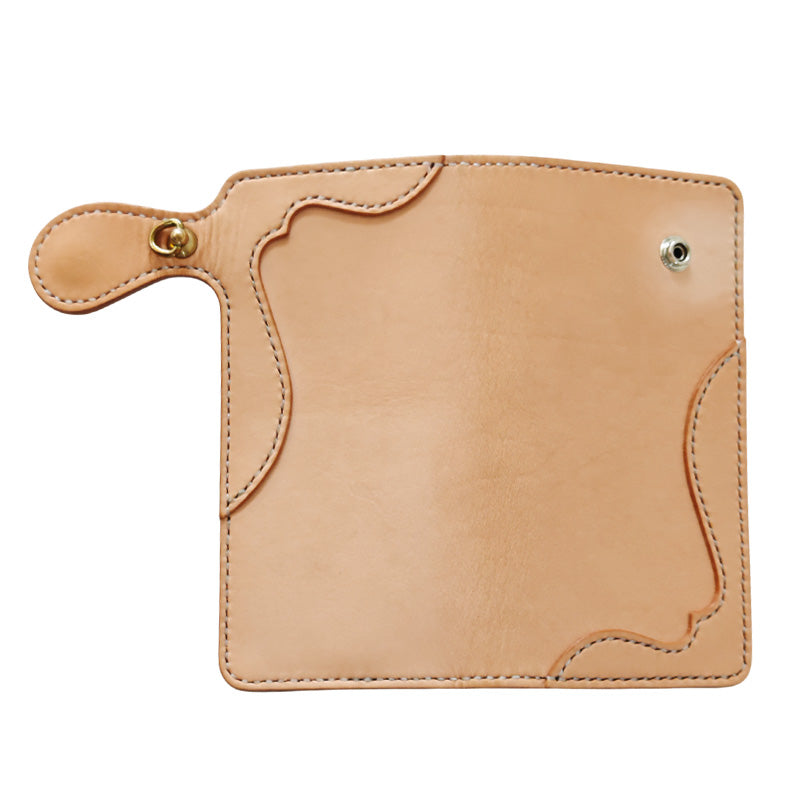 サムライクラフト ロングウォレット A-1 サドルレザー オイルレザー ナチュラル × ブラック