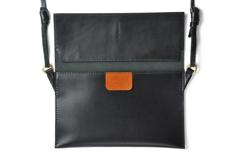 サムライクラフト エアリーサコッシュ オイルレザー ミニショルダー
